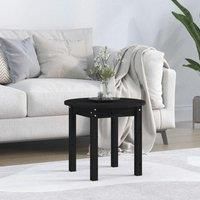 Coffee Table Black 45x40 cm Solid Wood Pine