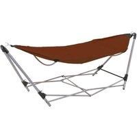 Hammock with Foldable Stand Brown