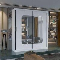 Modern Wardrobe Double Sliding Wardrobe W 203cm x H 217cm x D 62cm