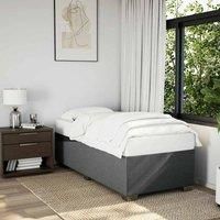 Bed Frame without Mattress Dark GreySingleFabric