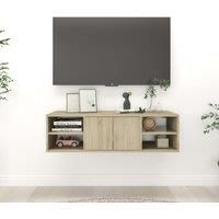 Wall Shelf Sonoma Oak 102x30x29 cm Engineered Wood