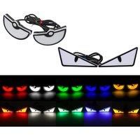 2PCS Car LED Devil Eyes Light Universal Demon Eyes Headlight Motorcycle Mini Turn Signal Flasher