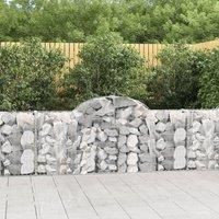 Arched Gabion Baskets 20 pcs 200x30x80/100 cm Galvanised Iron