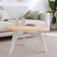 Table Top Round 80x3 cm Solid Wood Pine
