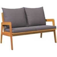 Garden Bench with Cushions 115x65x71 cm Solid Wood Acacia