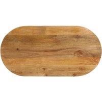 Table Top 140x50x2.5 cm Oval Solid Wood Mango