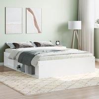 Bed Frame White 135x190 cm Double