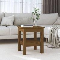 Coffee Table Honey Brown 35x35x40 cm Solid Wood Pine