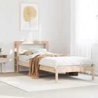 Bed Frame without Mattress 90x200 cm Solid Wood Pine