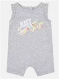 Nike Baby Romper Suit With Swoosh in Grey - Size 3-6 Months