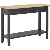 Console Table Black 110x35x80 cm Wood
