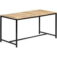 Dining Table 140x70x75 cm Solid Rough Mango Wood