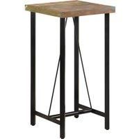 Bar Table 55x55x107 cm Solid Wood Reclaimed and Iron