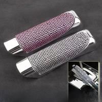 Handbrake Grips Universal Crystal Car Handbrake Covers Anti-slip Auto Gear Shift Collars Diamond Bling Accessories Interior