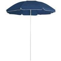 Outdoor Parasol with Steel Pole Blue 180 cm