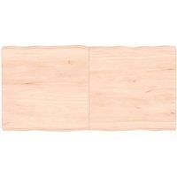 Table Top 120x60x(2-6) cm Untreated Solid Wood Live Edge