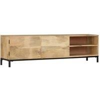 TV Cabinet 145x30x41 cm Solid Mango Wood