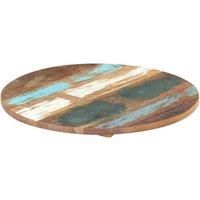 Round Table Top 50 cm 25-27 mm Solid Reclaimed Wood