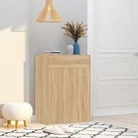 Shoe Cabinet Sonoma Oak 60x35x84 cm Engineered Wood