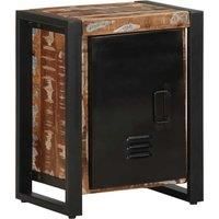 Bedside Cabinet Multicolour 40x30x51 cm Solid Wood Reclaimed