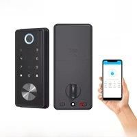 CDOK T1 Fingerprint door lock TT Lock APP Bluetooth Deadbolt Door Lock Smart Card Electronic For