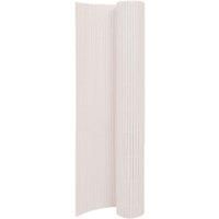 Double-Sided Garden Fence 110x500 cm White