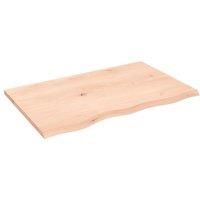 Wall Shelf 80x50x2 cm Untreated Solid Wood Oak