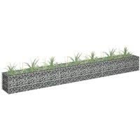 Gabion Raised Bed Galvanised Steel 270x30x30 cm