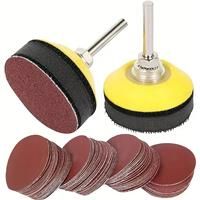 50-100pcs Set 2 inch Sanding Discs Pad Kit for Drill Grinder Rotary Tools with Backer Plate Includes
