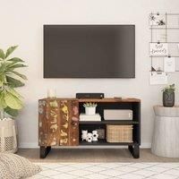 TV Cabinet 80x33x46 cm Solid Wood Reclaimed&Engineered Wood