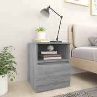 Bedside Cabinets 2 pcs Grey Sonoma 40x40x50 cm Engineered Wood