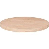 Round Table Top £30x2,5 cm Untreated Solid Wood Oak