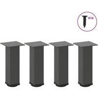 Coffee Table Legs 4 pcs Anthracite 42-44 cm Steel
