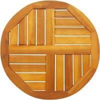 Table Top £50x2 cm Round Solid Wood Acacia