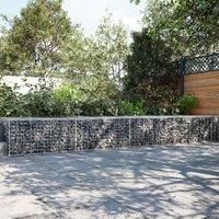 Gabion Basket with Cover 900x100x50 cm Galvanised Iron