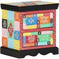 Bedside Cabinet 2 pcs Multicolour 40x35x45 cm Engineered Wood