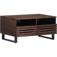 Coffee Table Brown 80x55x40 cm Solid Wood Mango