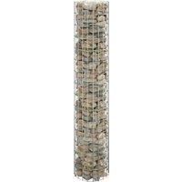 Circular Gabion Pole Galvanised Steel 30x150 cm
