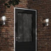 Outdoor Wall Light with Sensor Silver Stainless Steel