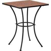 Mosaic Bistro Table Terracotta 60 cm Ceramic