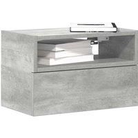 Wall-mounted Bedside Cabinets 2 pcs Concrete Grey 45x26x28.5 cm