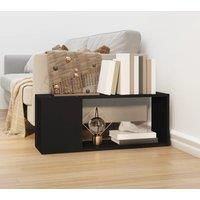TV Cabinet Black 80x24x32 cm Engineered Wood