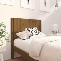 Bed Headboard Honey Brown 95.5x4x100 cm Solid Wood Pine