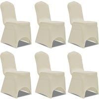 Chair Cover Stretch Cream 6 pcs