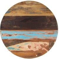 Round Table Top 80 cm 25-27 mm Solid Reclaimed Wood