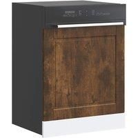 Dishwasher Panel Porto Smoked Oak 60x1.5x67 cm Engineered Wood