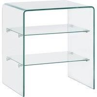 Coffee Table 50x40x56 cm Tempered Glass