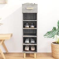 Shoe Cabinet Grey Sonoma 30x35x105 cm Engineered Wood