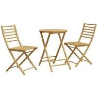 3 Piece Bistro Set Bamboo