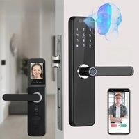 CDOK K12 Tuya WiFi smart door lock, remote unlocking, with cat-eye camera and face unlocking
